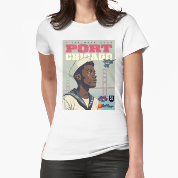Port Chicago Fleet Week 2024 Fitted T-Shirt