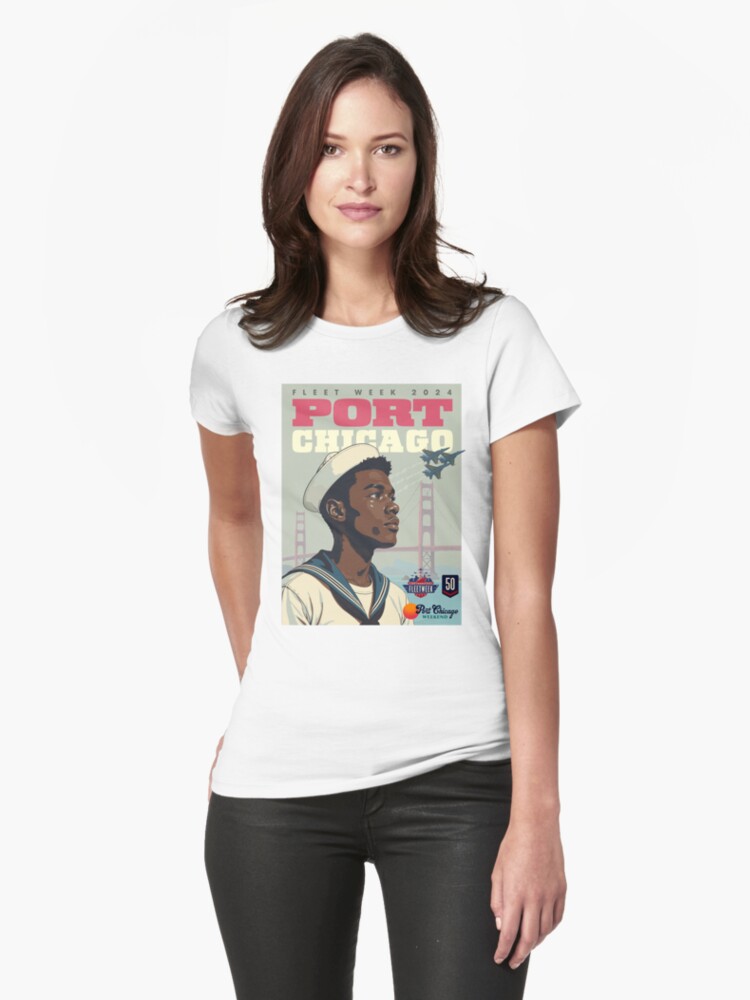 Thumbnail 1 of 3, Fitted T-Shirt, Port Chicago Fleet Week 2024 designed and sold by PortChicago.
