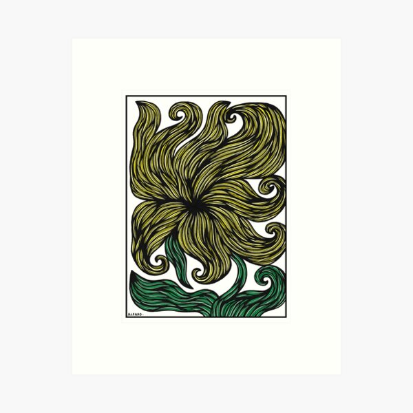 Golden Bloom Art Print