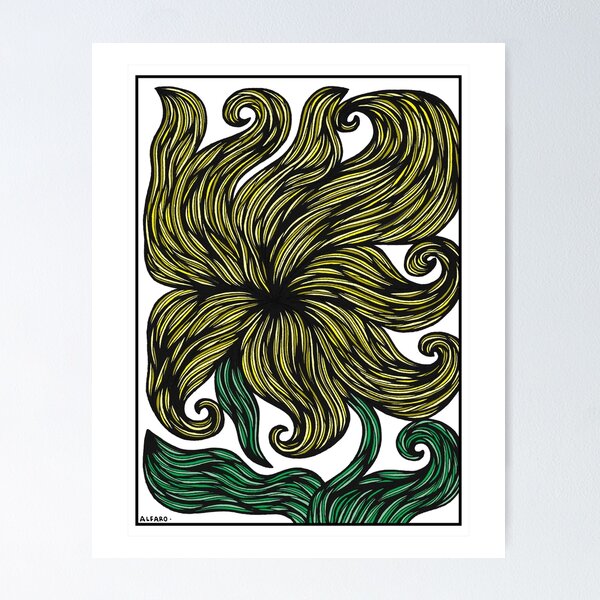 Golden Bloom Poster
