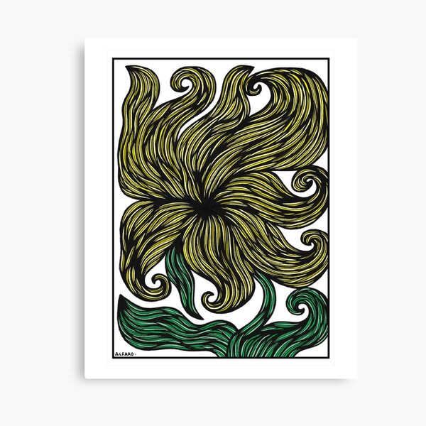 Golden Bloom Canvas Print