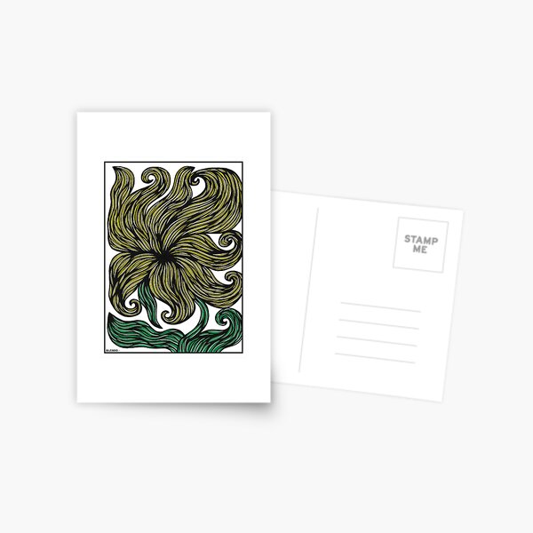 Golden Bloom Postcard