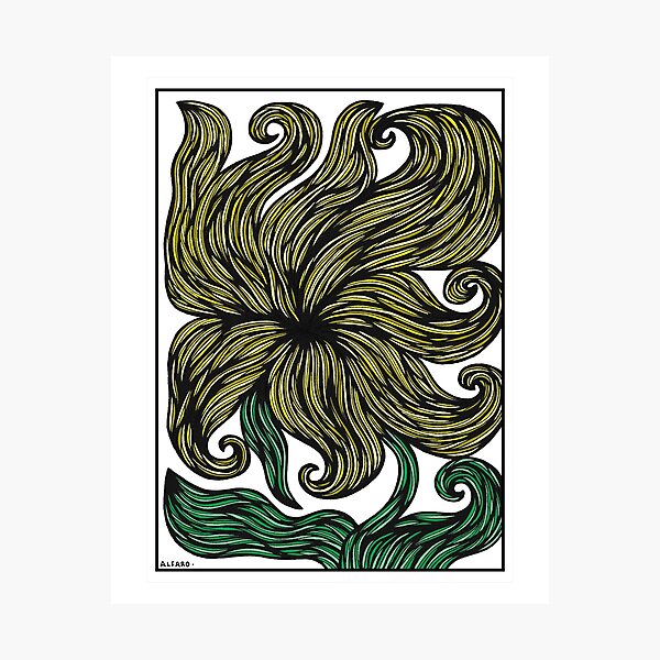Golden Bloom Photographic Print