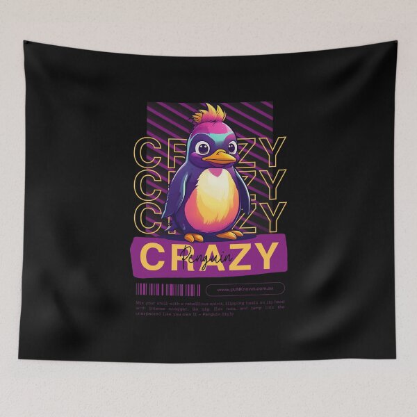 Item preview, Crazy Penguin designed and sold by pUNKnown.
