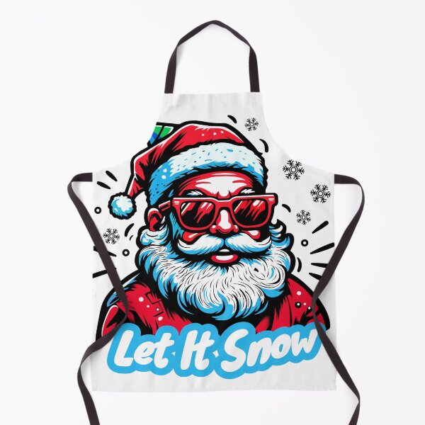 Item preview, Let It Snow - Santa and Snowflakes Christmas Art designed and sold by thepixfactory.