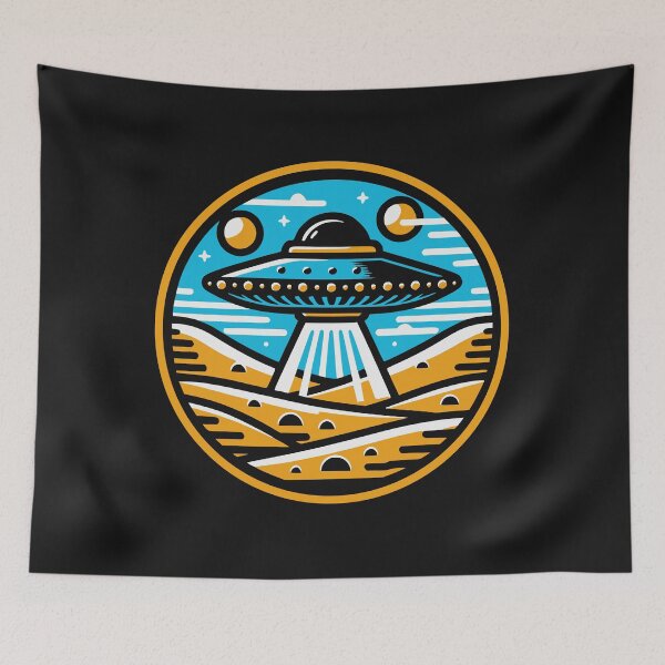 Item preview, UFO Landing in desert designed and sold by roswellboutique.