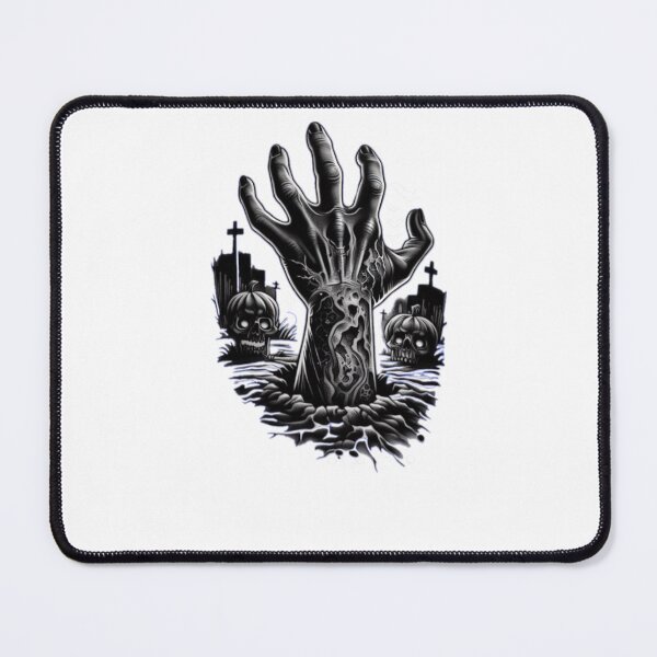 Item preview, Halloween hand with graves and skulls , Halloween tattoo , Halloween hand , halloween pumpkin designed and sold by Expressions-Sel.