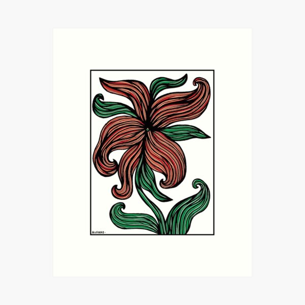 Crimson Blossom Art Print