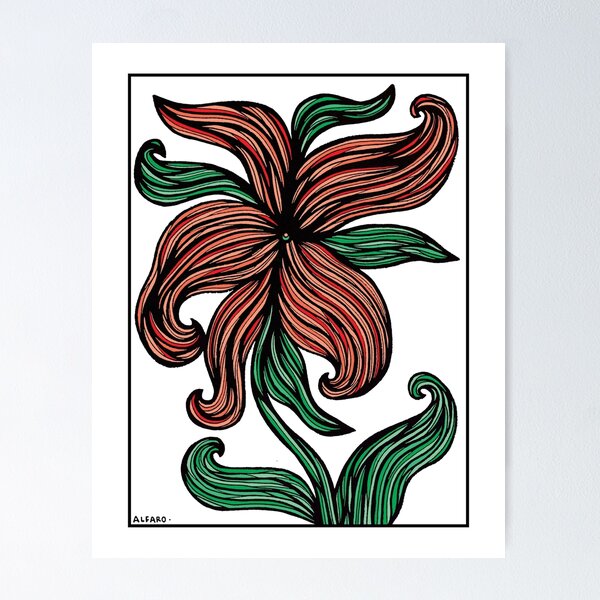 Crimson Blossom Poster