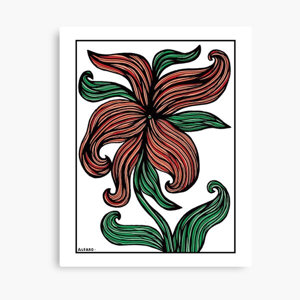 Crimson Blossom Canvas Print