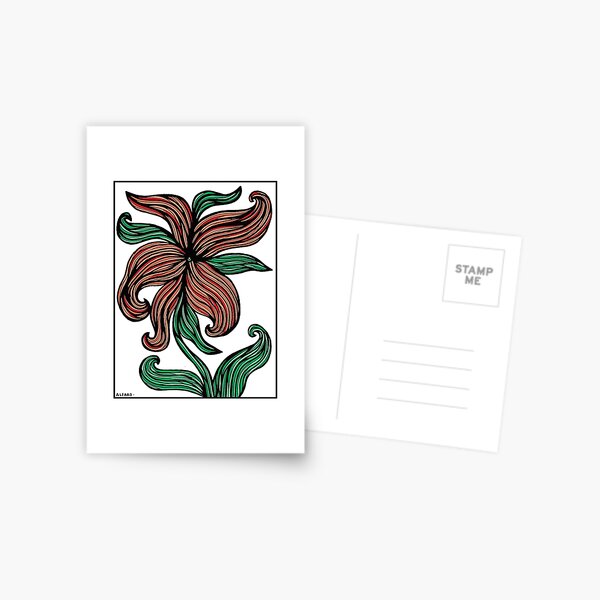 Crimson Blossom Postcard