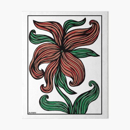 Crimson Blossom Art Board Print