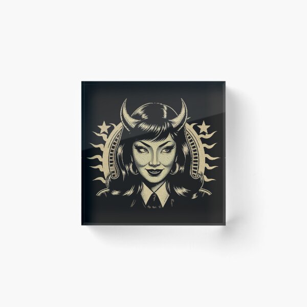 Item preview, Cute Demon Woman designed and sold by PulpVintage.