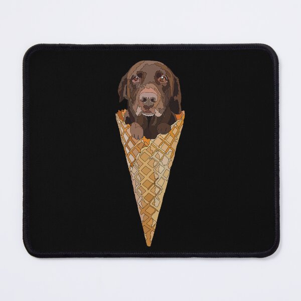 Item preview, Funny Chocolate Labrador Ice Cream designed and sold by Just-Arts-4U.