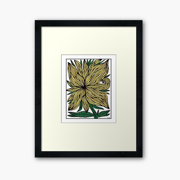 Golden Glow Framed Art Print