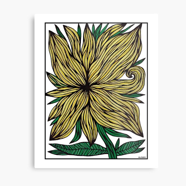 Golden Glow Metal Print