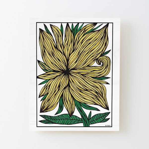 Golden Glow Wood Mounted Print
