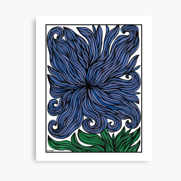 Azure Petals Canvas Print