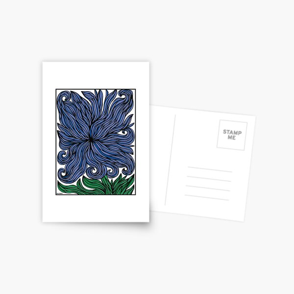 Azure Petals Postcard