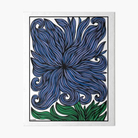 Azure Petals Art Board Print