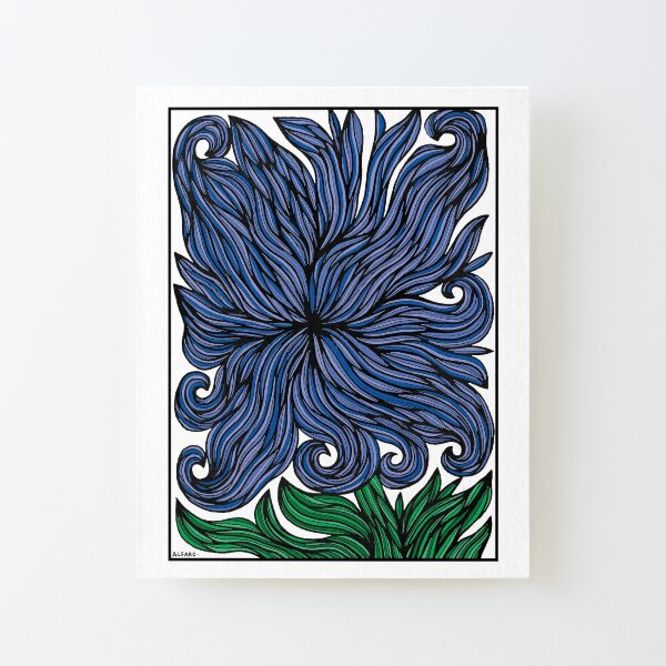 Azure Petals Canvas Mounted Print
