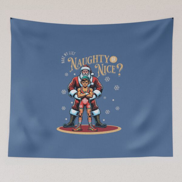 Item preview, Naughty or Nice? - Wrestling designed and sold by quiggleton.