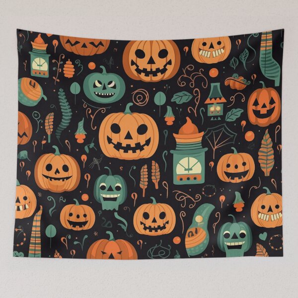 Item preview, Vintage Allure | Halloween Pumpkin Elegance designed and sold by FairX.