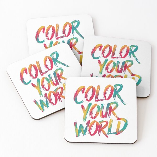 Item preview, Color Your World Motivational Quote Colorful Brush Art designed and sold by creaty-designs.