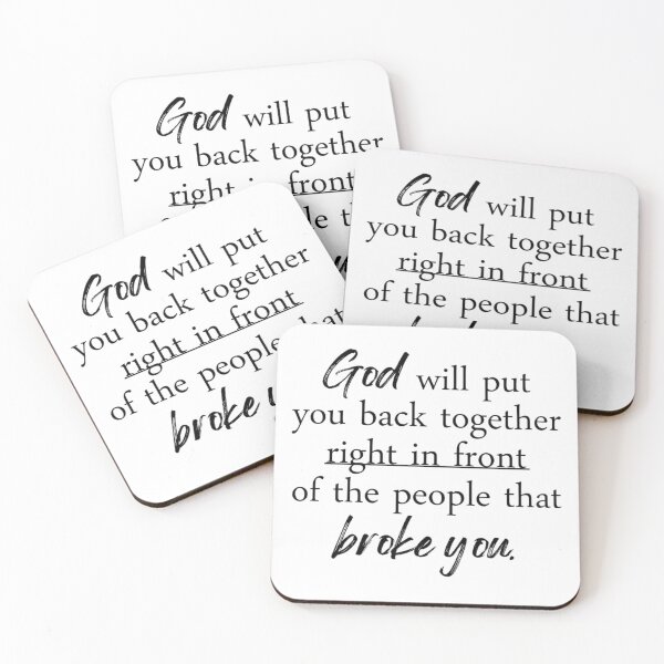 Item preview, God Will Put You Back Together designed and sold by Solena Nehme.