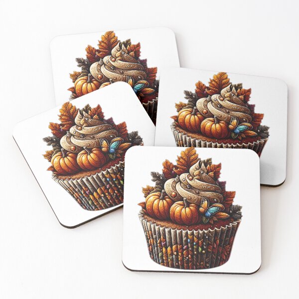 Item preview, Whimsical Autumn Cupcake Fantasy designed and sold by art-magic-ai.