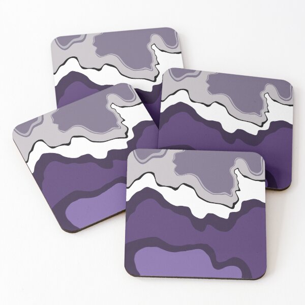 Item preview, Retro Swirls Liquid Swirl Abstract Pattern 70s Style Lilac 4 of 4 designed and sold by Beachy.