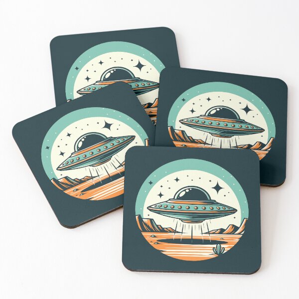 Item preview, UFO in desert designed and sold by roswellboutique.