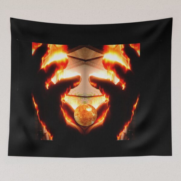 Item preview, Palms on fire hold the scorching sun designed and sold by Atarac.