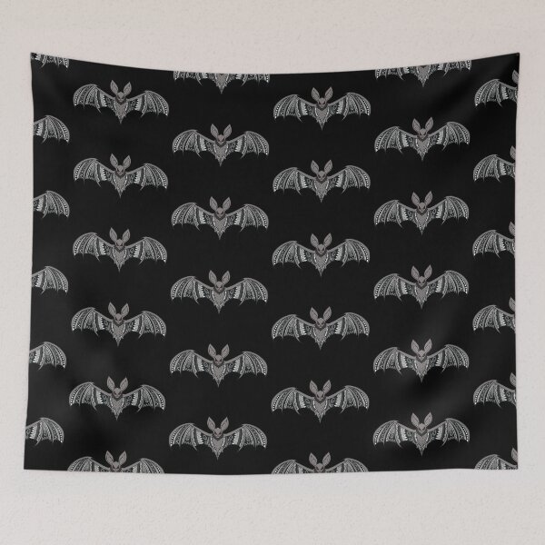 Item preview, Light Gray Tribal Bat designed and sold by Steeb757.