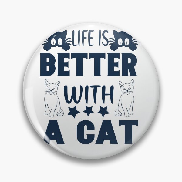 Item preview, Life is better with a cat designed and sold by Kelli Campbell.