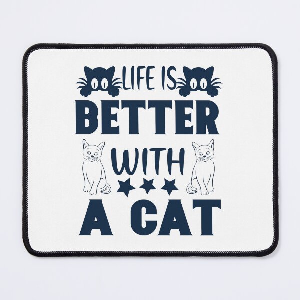 Item preview, Life is better with a cat designed and sold by Kelli Campbell.