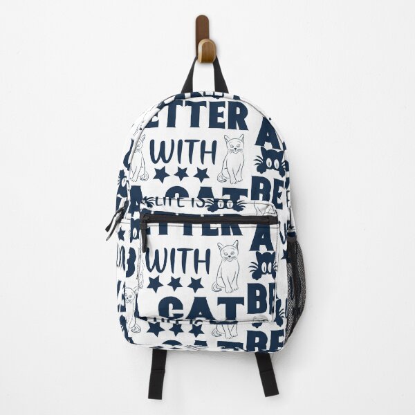 Item preview, Life is better with a cat designed and sold by Kelli Campbell.