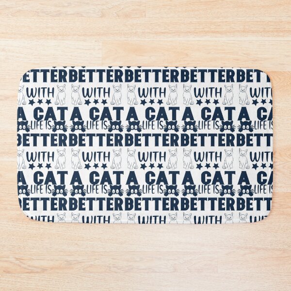 Item preview, Life is better with a cat designed and sold by Kelli Campbell.