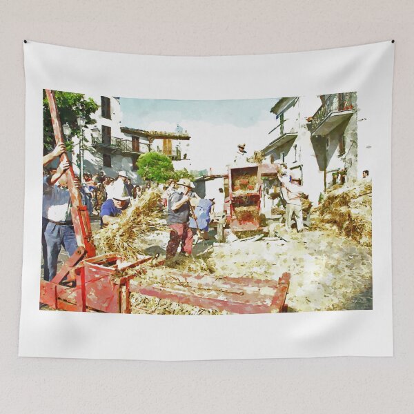 Item preview, Peasants are threshing designed and sold by Giuseppe Cocco.