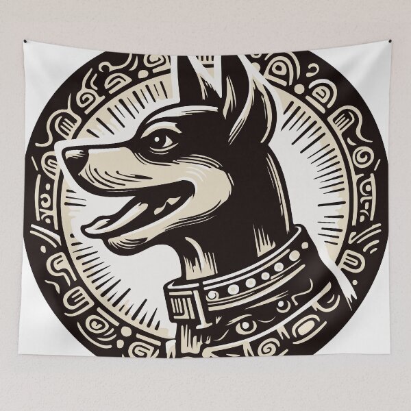 Item preview, Xoloscuintle Pride: A Badge Celebrating Mexico's Iconic Hairless Dog designed and sold by Edgar Ramirez.