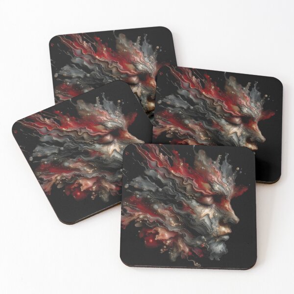 Item preview,  Abstract Human Face in Fiery Waves designed and sold by pumsquare.