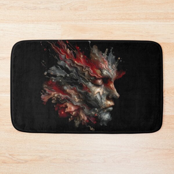 Item preview,  Abstract Human Face in Fiery Waves designed and sold by pumsquare.