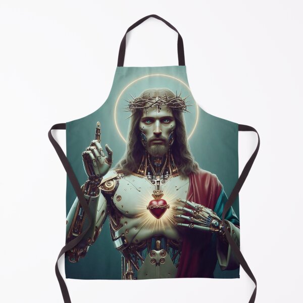 Item preview, Sacred Heart of Cyborg Jesus designed and sold by jay-cack.