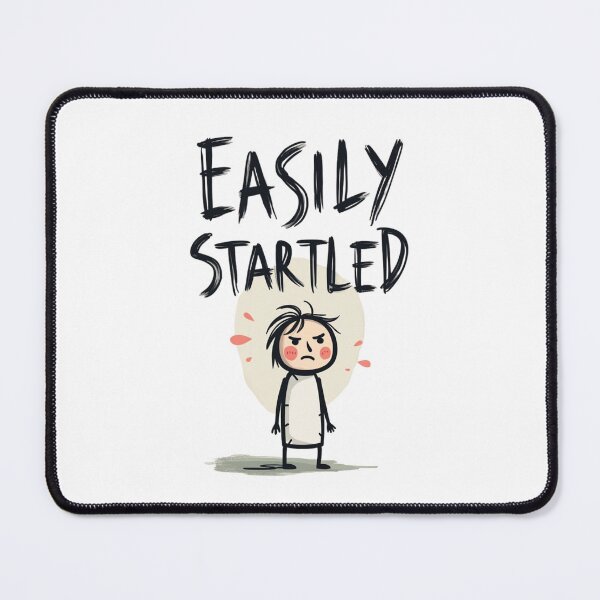 Item preview, Easily Startled Funny Reaction  - Quirky Illustration Design designed and sold by Moad Fahim.