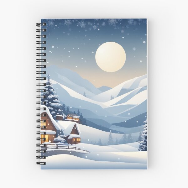 Item preview, Enchanting Christmas Snow Landscape Illustration designed and sold by hjian8219.