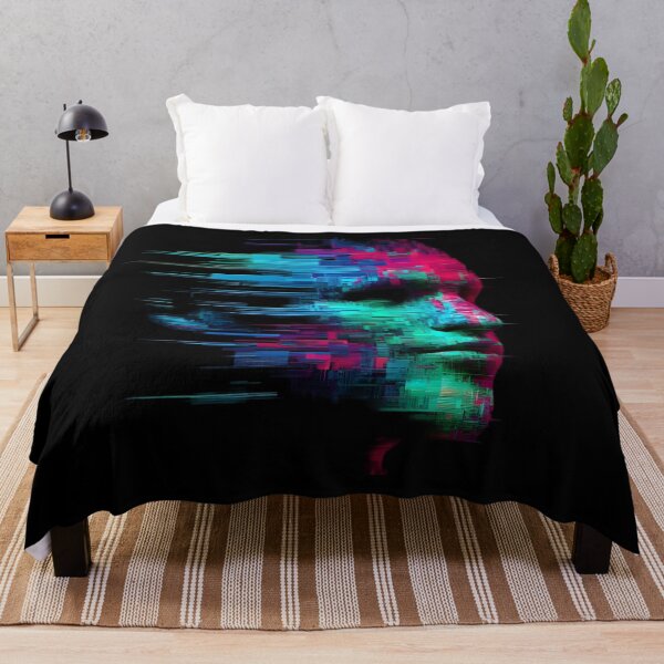 Item preview, Glitch Art Abstract Human Face designed and sold by pumsquare.