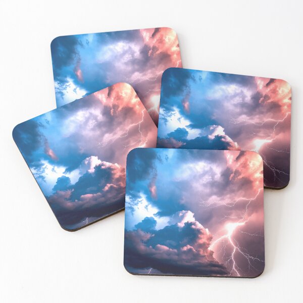 Item preview, Electrifying Skies: A Dance of Lightning and Clouds designed and sold by Exodoi.