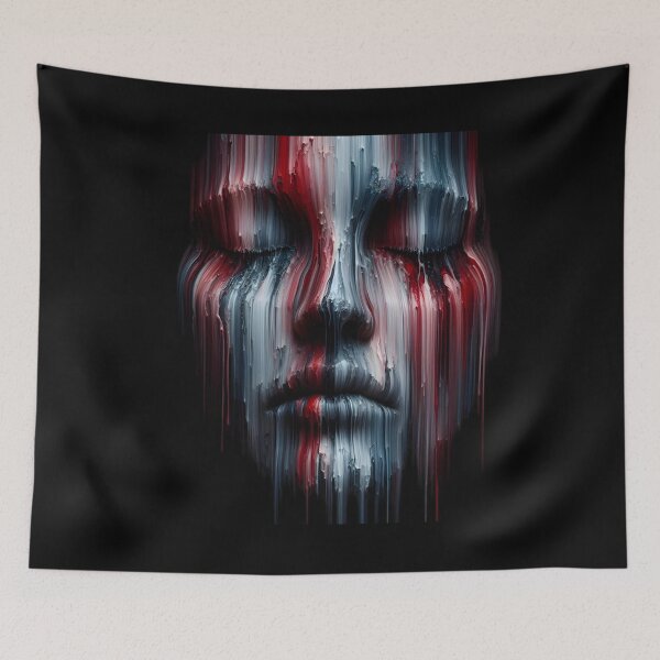 Item preview,  Abstract Melting Face Portrait designed and sold by pumsquare.