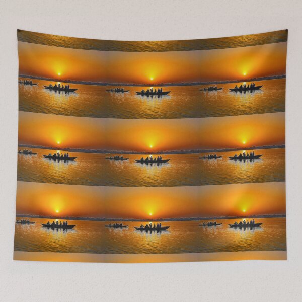 Item preview, Sunrise on Ganges river, Varanasi, India designed and sold by vadim19.