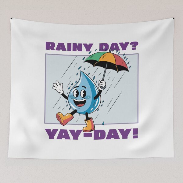 Item preview, Rainy Day? Yay-day designed and sold by ZoneTeebyMe.